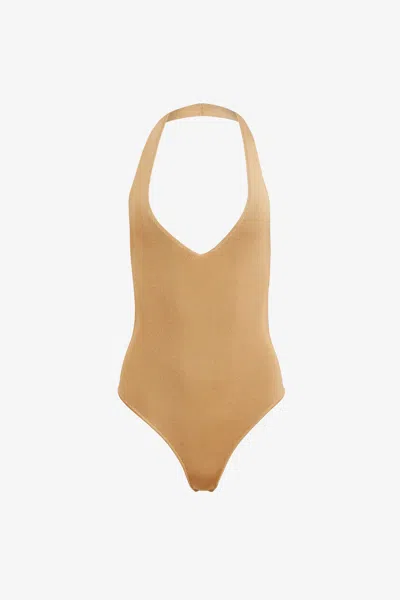 Toccin Kayleigh Halter Bodysuit - Pos In Lime