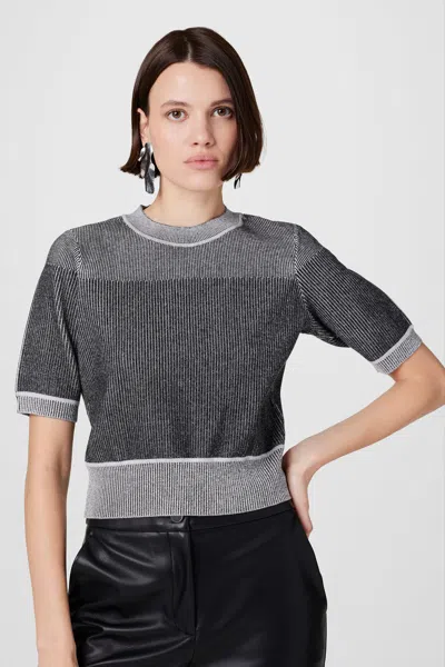 Toccin Kovi Short Sleeve Sweater In Black