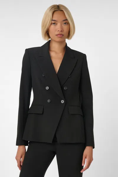 Toccin Kylie Double Breasted Blazer - Pos In Black