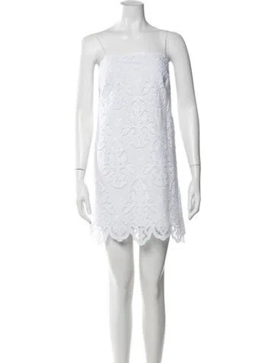 Pre-owned Toccin Lace Pattern Mini Dress In Multicolor