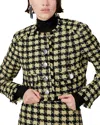 Toccin Lainey Cropped Jacket In Brown