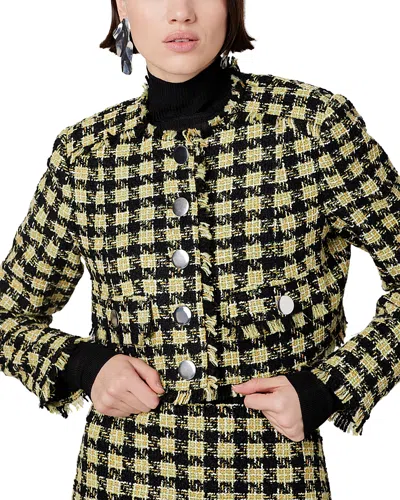 Toccin Lainey Cropped Jacket In Brown