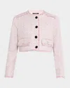 Toccin Lainey Cropped Tweed Jacket In Sorch