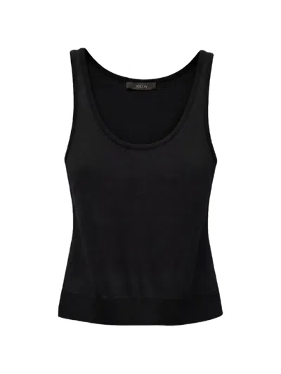 Toccin Lani Scoop-neck Blouse In Black