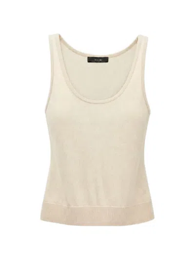 Toccin Lani Scoop-neck Tank Top In Neutral