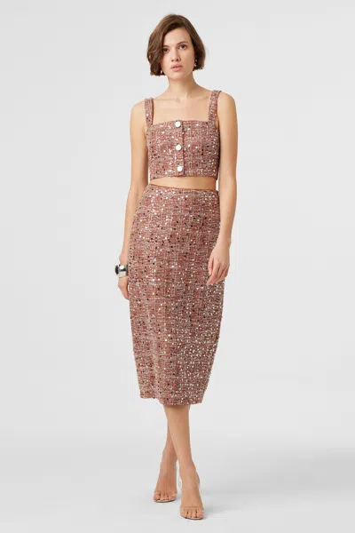 TOCCIN LEILANI SEQUIN EMBELLISHED SKIRT