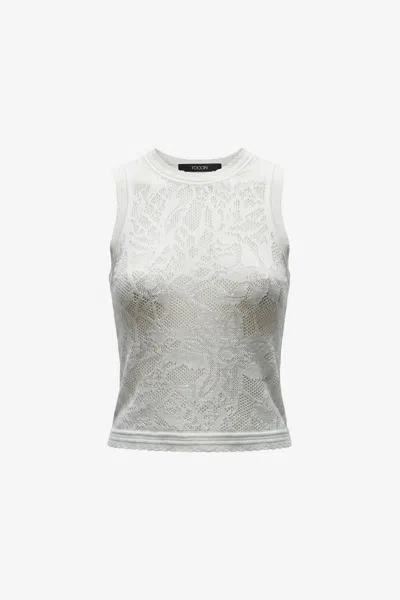Toccin Lettie Tank Top In White