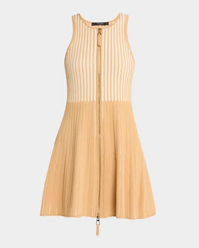 Toccin Lex Zip-front Sleeveless Dress In Frbpa