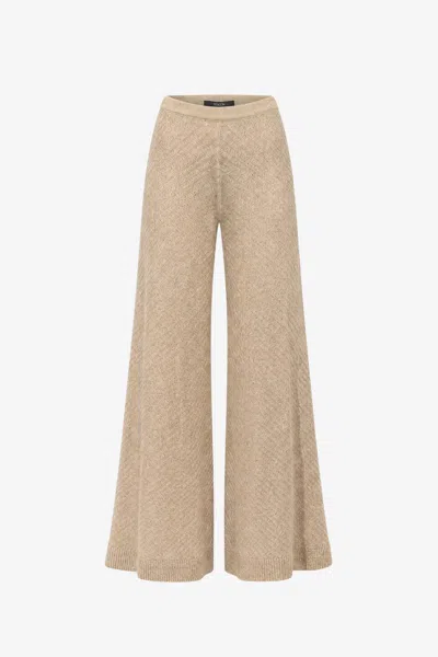 Toccin Lilibet Flared Pull-on Pants In Brown