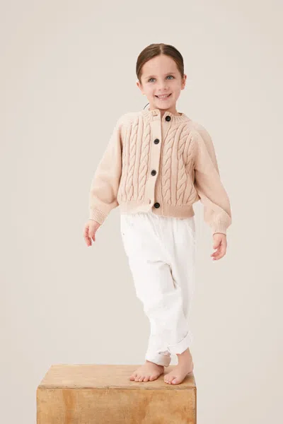 Toccin Livi Kids Cardigan In Neutral