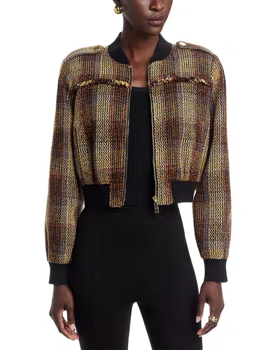 Toccin London Cropped Jacket In Brown