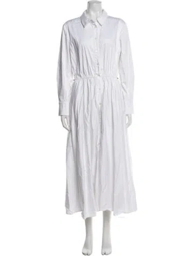 Pre-owned Toccin Long Dress In White