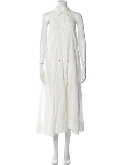 Pre-owned Toccin Long Dress In White
