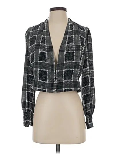 Pre-owned Toccin Long Sleeve Blouse In Black