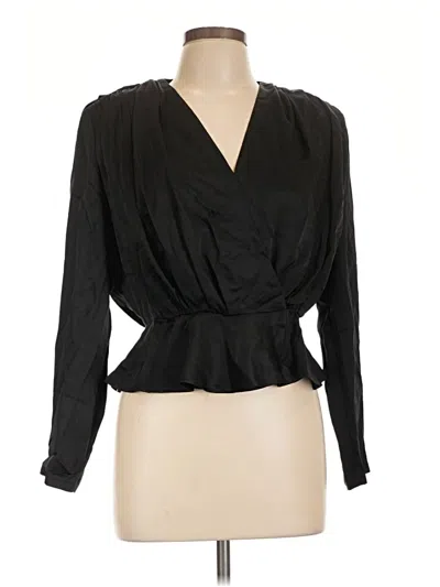 Pre-owned Toccin Long Sleeve Blouse In Black