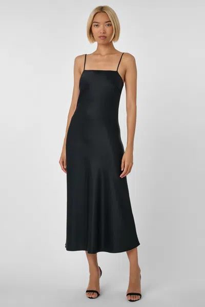 Toccin Lou Lou Slip Dress In Black