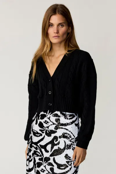 Toccin Lucie V-neck Cardigan In Black