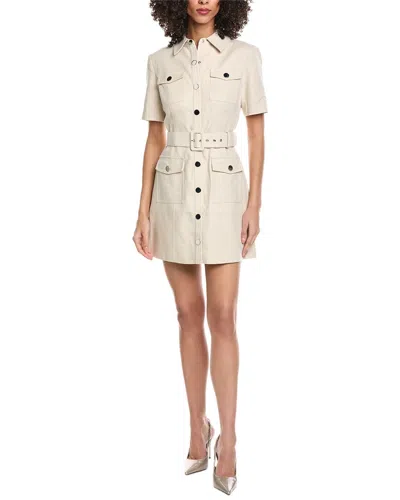Toccin Lydia Snap Front Dress In Neutral