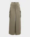 Toccin Maia Silky Satin Cargo Pants