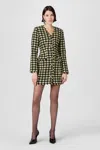 Toccin Mallory Long Sleeve Mini Dress In Multi