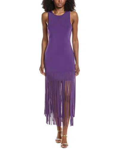 Toccin Margaux Fitted Dress In Purple
