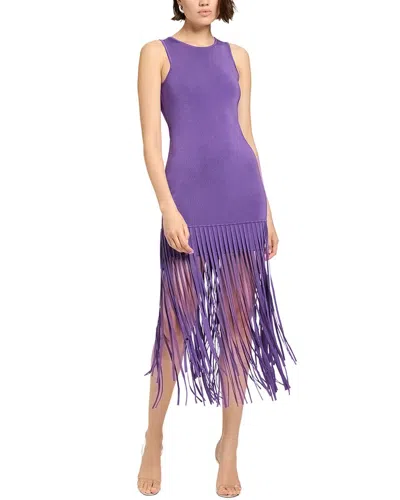 Toccin Margaux Fitted Dress In Purple