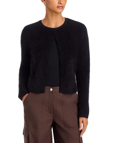 Toccin Mariah Cashmere Brushed Finish Cardigan In Black