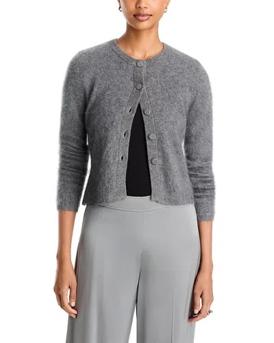Toccin Mariah Cashmere Brushed Finish Cardigan In Blue