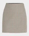 Toccin Maris Plaid Mini Skirt In Camul