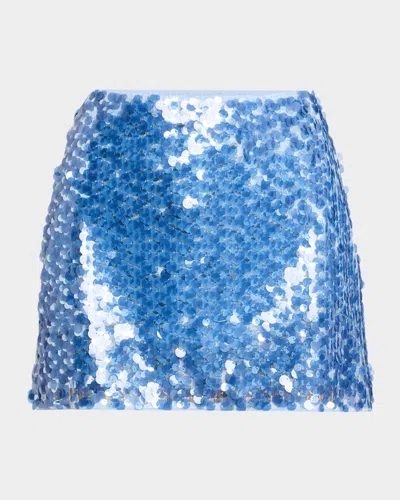 Toccin Maris Sequined Mini Skirt In Stbmu