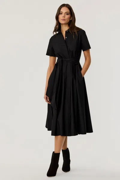 Toccin Megan Short Sleeve  Dress In Black
