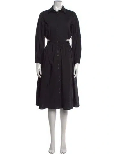 Pre-owned Toccin Midi Length Dress In Black