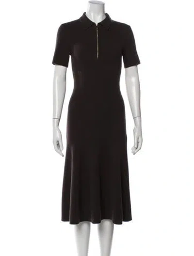 Pre-owned Toccin Midi Length Dress In Black