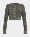 Toccin Miller Sequined Knit Cardigan In Gray