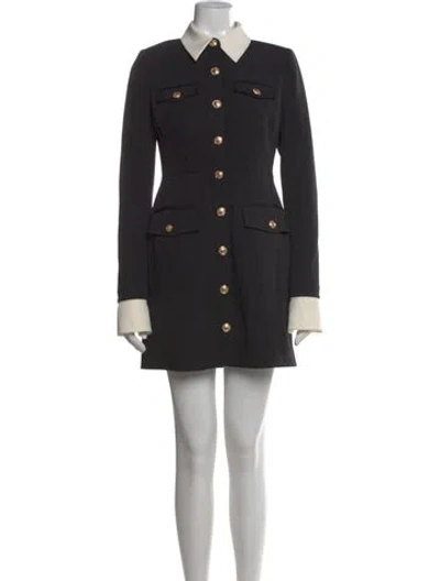 Pre-owned Toccin Mini Dress In Black