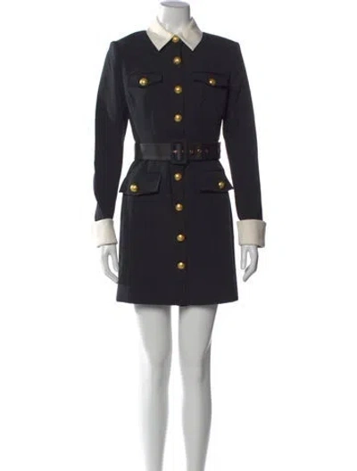 Pre-owned Toccin Mini Dress In Black