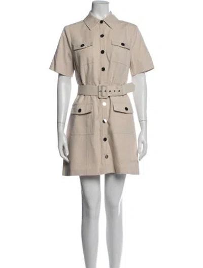 Pre-owned Toccin Mini Dress In Neutrals