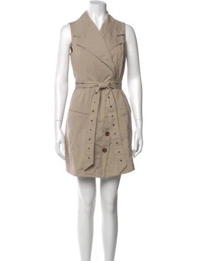 Pre-owned Toccin Mini Dress W/ Tags In Neutral