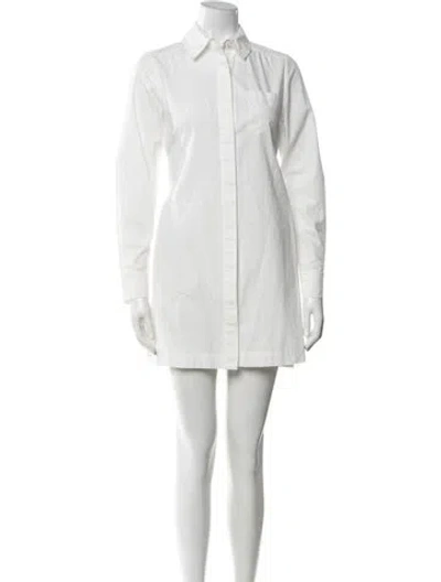 Pre-owned Toccin Mini Dress In White
