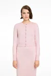 Toccin Mollie Classic Cardigan In Pink