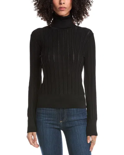 Toccin Nancy Turtleneck Top In Black