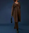 Toccin Natalie Ottoman Knit Pant In Chocolate