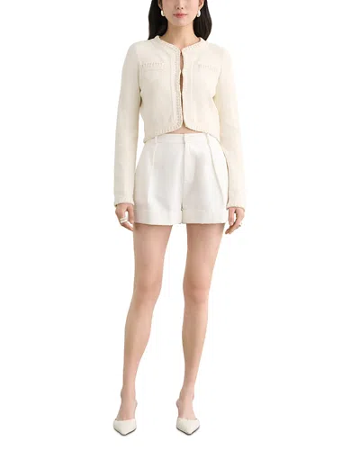 Toccin Nettie Flared Cardigan In Neutral