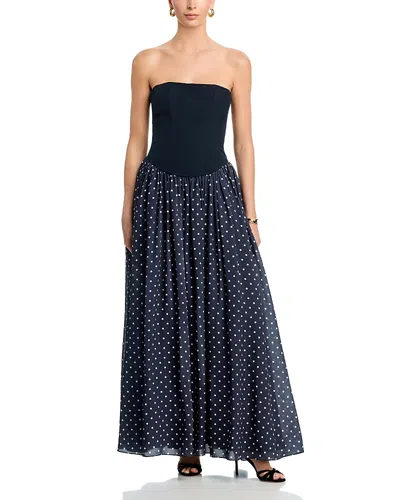 Toccin Odette Strapless Corset Combo Maxi Dress