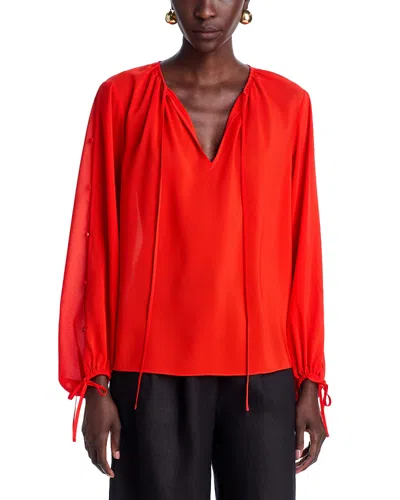 Toccin Oletta Long Sleeve Blouse In Multi