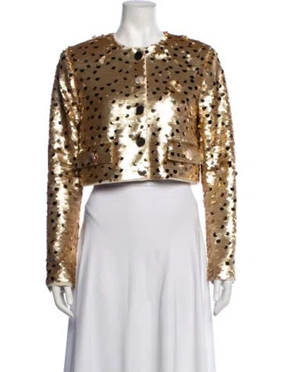 Pre-owned Toccin Patterned Evening Jacket In Multicolor