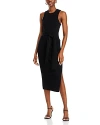 Toccin Women's Rib-knit Sleeveless Midi-dress In Jet