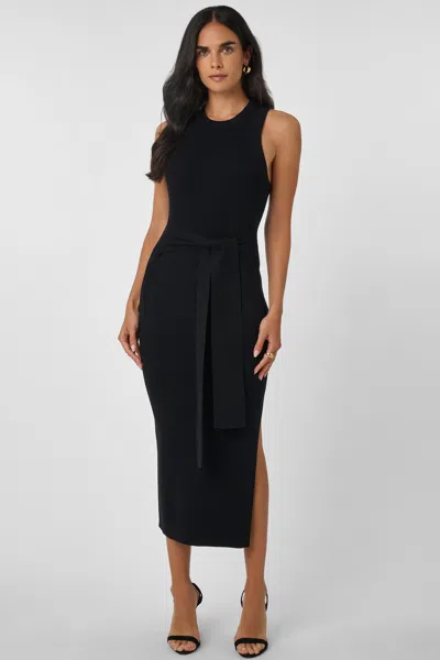 Toccin Piper Tie Front Sleeveless Midi Dress - Pos In Ocean/keylime Multi