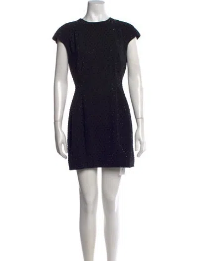 Pre-owned Toccin Polka Dot Print Mini Dress In Black