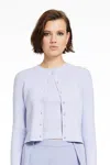Toccin Pos - Zoe Classic Cropped Cardigan In Blue